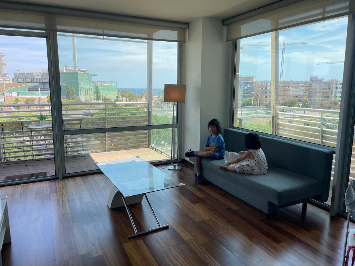 Forum De Barcelona Sea View Apartment With Garage Parking Sant Adria de Besos Bagian luar foto